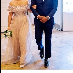 Beautiful sequined tulle dress